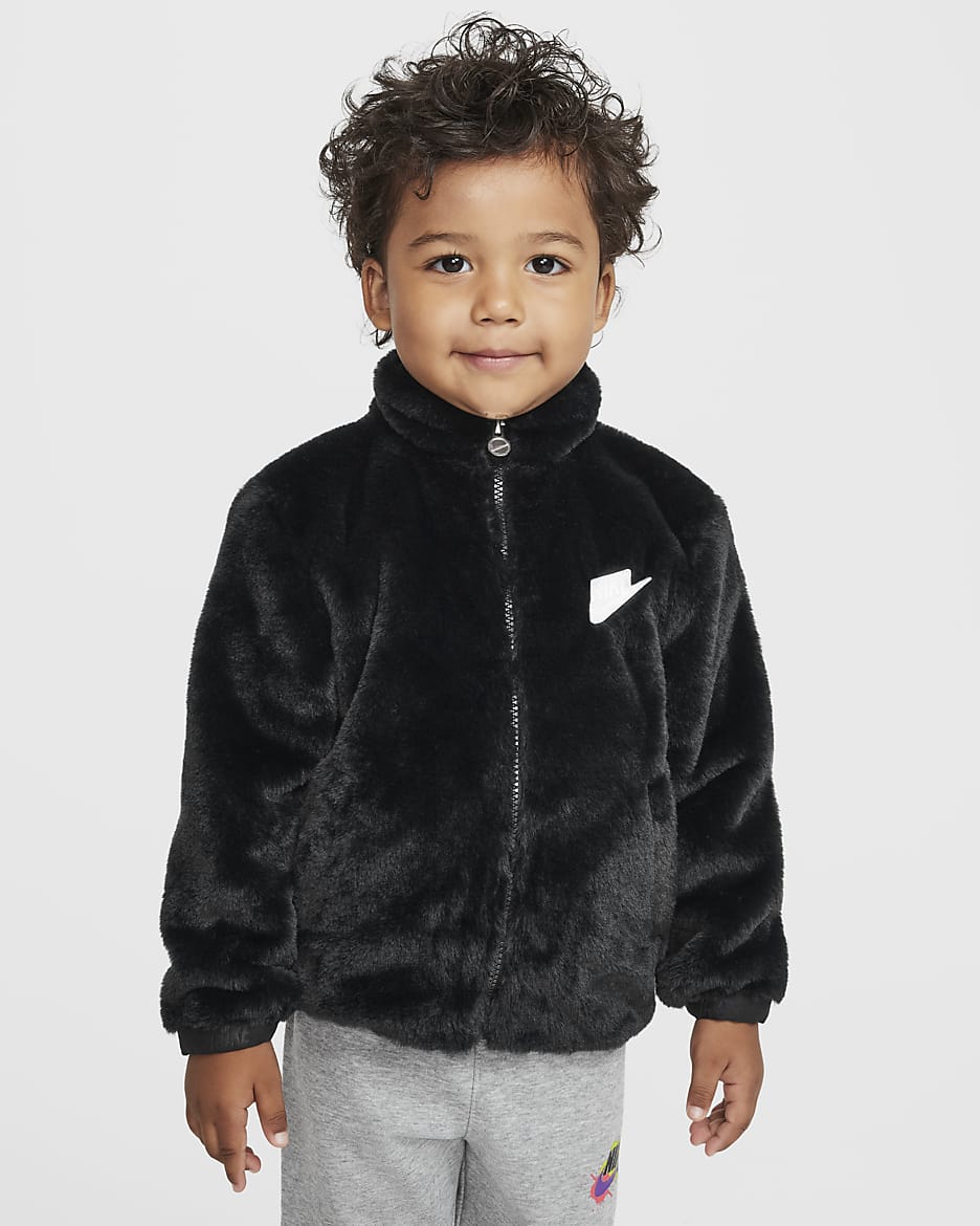 Boys faux fur coat on sale